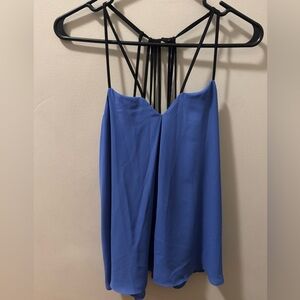 Express Blue Backless Sleeveless Camisole
